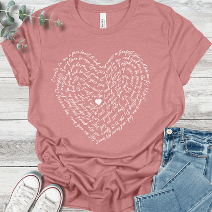 Scripture Heart Premium T-Shirt